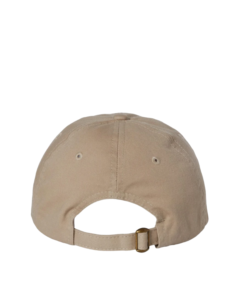 Image of a model wearing a VC300 Valucap Bio-Washed Cap